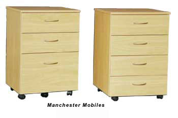 ManchesterMobile 459Wx460Dx667H with 2 File Drawer